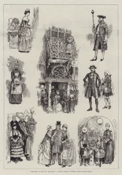 Schizzi al vecchio bazar dei giardini di Marybone, Portman Rooms, Baker-Street